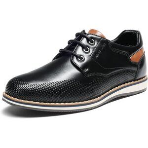 Bruno Marc Men's Black Oxford Formal Comfort Uniform Lace Up Casual Toe Sneakers